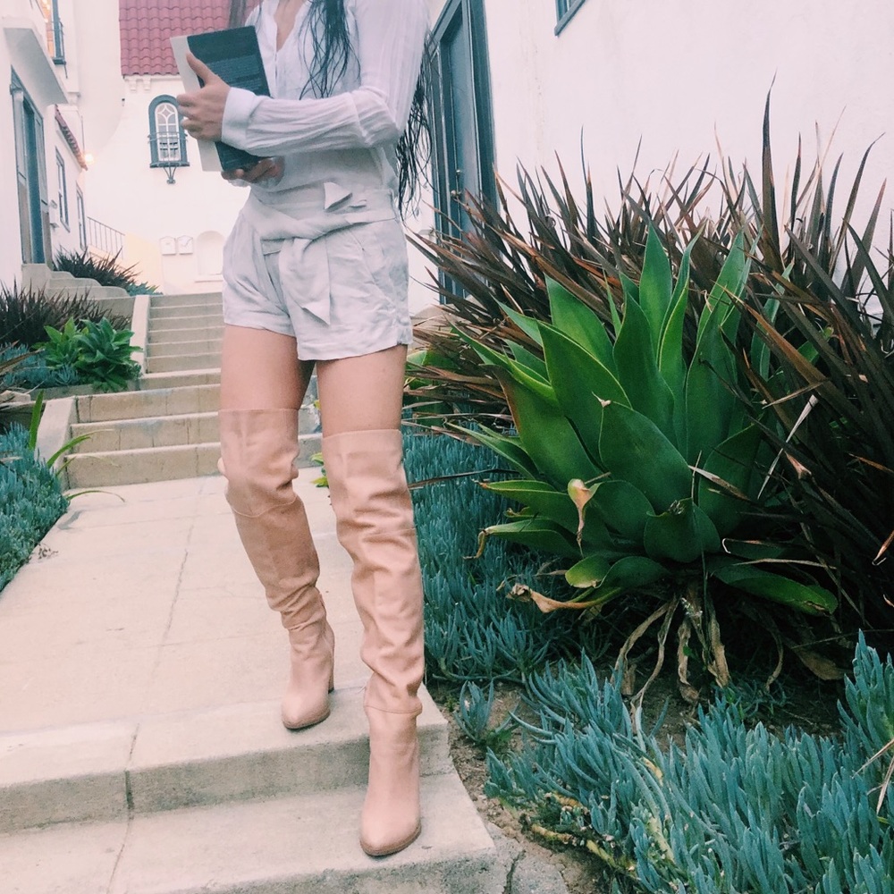 {alias mae} over the knee camel boots